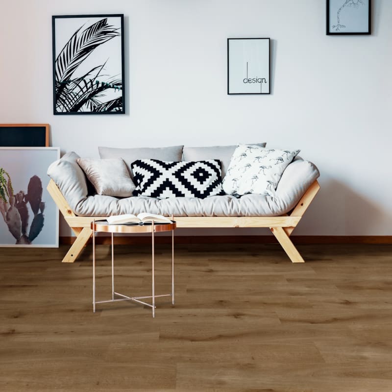 Outset Plus Fireside Oak Waterproof SPC Vinyl Plank